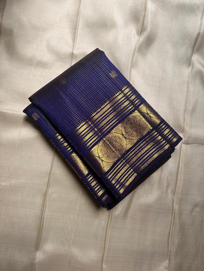 Kanjivaram Style Soft Silk Saree with Rich Golden Zari Border & Traditional Motifs | Festive & Wedding Wear