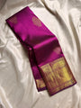Kanjivaram Silk Saree with Rich Gold Zari Border & Traditional Butti Weaving