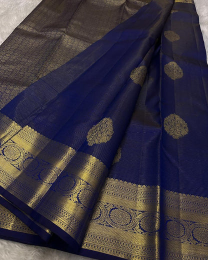 Kanjivaram Silk Saree | Rich Zari Woven Traditional Saree | Available in 3 Elegant Colors