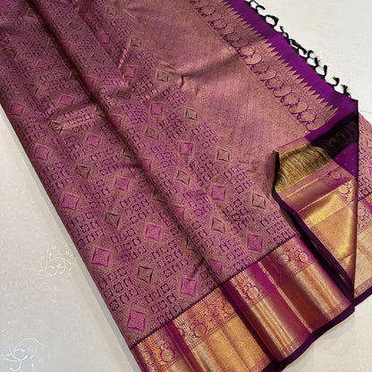 Banarasi Soft Silk Saree with Rich Golden Zari Border | Designer Wedding & Festive Wear (2 Colors)
