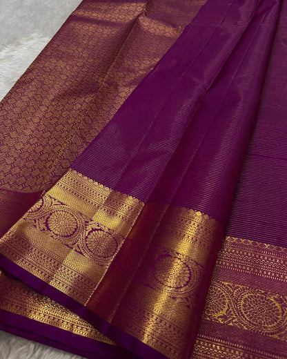 Kanjivaram Silk Saree | Rich Zari Woven Traditional Saree | Available in 3 Elegant Colors