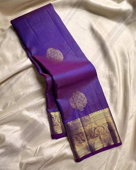Kanjivaram Silk Saree | Rich Zari Woven Traditional Saree | Available in 3 Elegant Colors