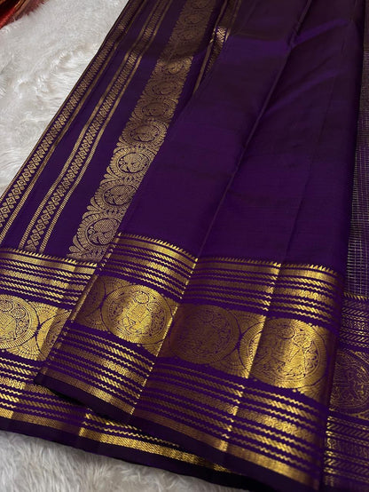 Kanjivaram Style Soft Silk Saree with Rich Golden Zari Border & Traditional Motifs | Festive & Wedding Wear