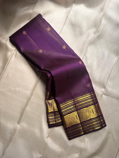 Kanjivaram Style Soft Silk Saree with Rich Golden Zari Border & Traditional Motifs | Festive & Wedding Wear