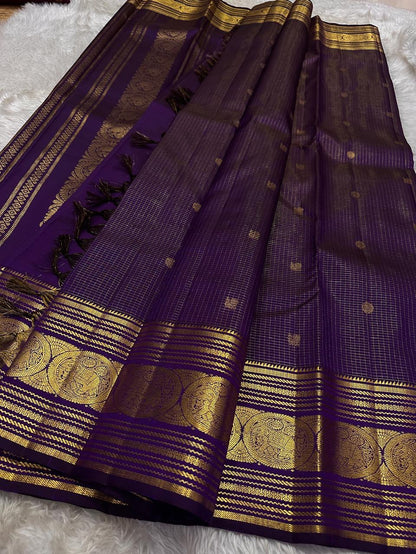 Kanjivaram Style Soft Silk Saree with Rich Golden Zari Border & Traditional Motifs | Festive & Wedding Wear