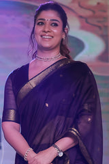 Bollywood Style Purple Silk Saree With Majestic Blouse Piece