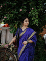 Elegant Linen Cotton Silk Saree With Rich Weaving Jacquard Border