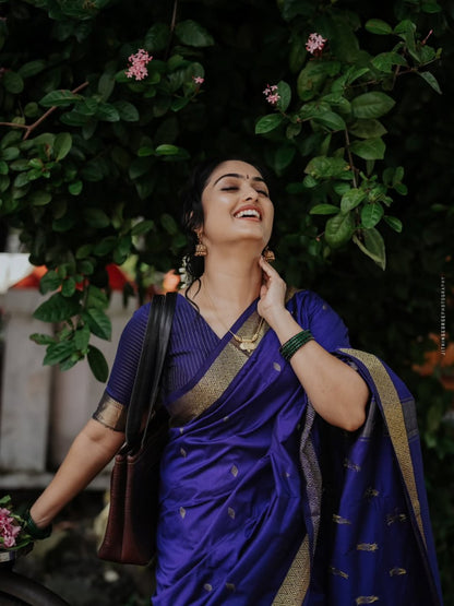 Elegant Linen Cotton Silk Saree With Rich Weaving Jacquard Border