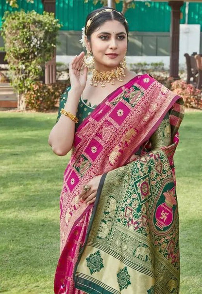 Charming Banarasi Soft Silk Saree With Minimal Elegance & Stunning Finish