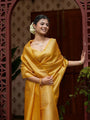 Royal Mustard Soft Silk Saree – Lightweight Comfort for Celebrations