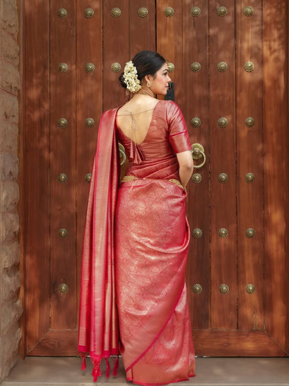 Royal Mustard Soft Silk Saree – Lightweight Comfort for Celebrations