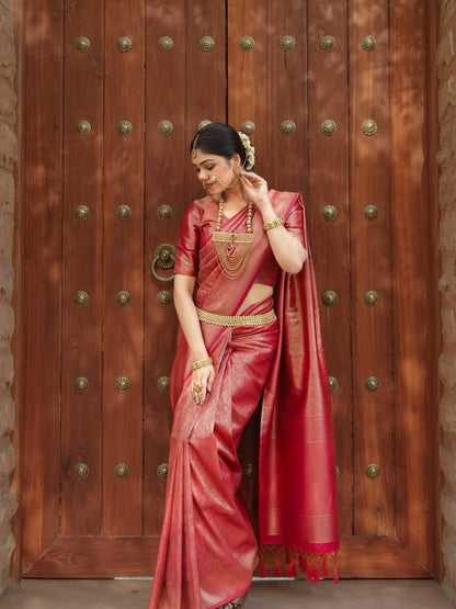 Royal Mustard Soft Silk Saree – Lightweight Comfort for Celebrations