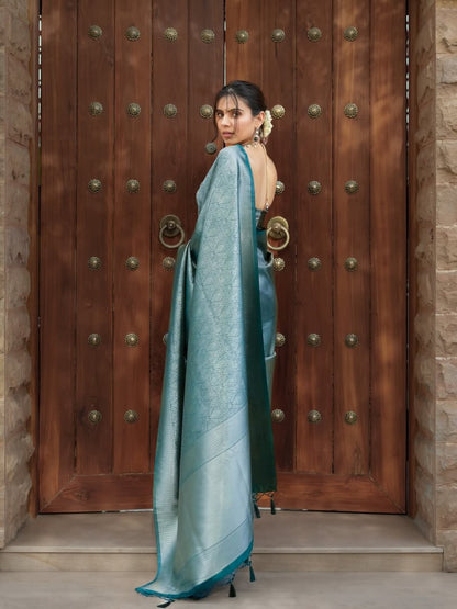 Royal Mustard Soft Silk Saree – Lightweight Comfort for Celebrations