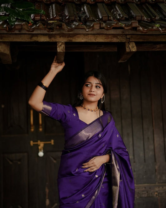 New Launch: Linen Cotton Silk Saree With Grand Pallu & Jacquard Border