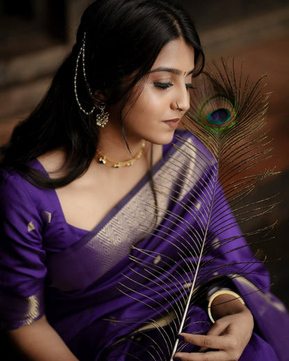 New Launch: Linen Cotton Silk Saree With Grand Pallu & Jacquard Border
