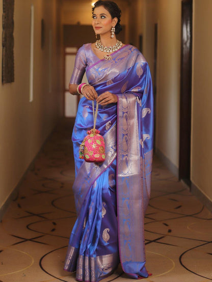 Banarasi Soft Silk Saree With Minimal Elegance & Festive Radiance