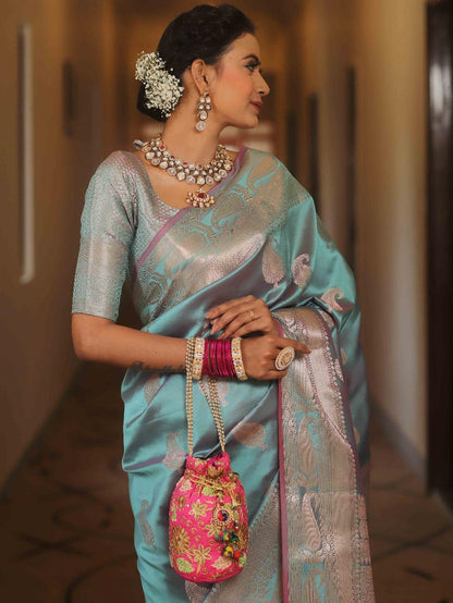 Banarasi Soft Silk Saree With Minimal Elegance & Festive Radiance