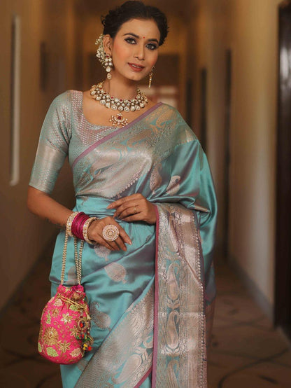 Banarasi Soft Silk Saree With Minimal Elegance & Festive Radiance