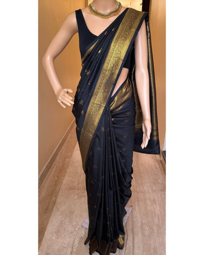 Banarasi Soft Silk Saree With Minimal Elegance & Vibrant Tone
