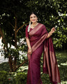 Banarasi Soft Silk Saree With Subtle Weaves & Minimal Grace