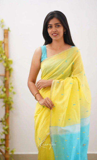 Soft Cotton Saree with Subtle Weaving