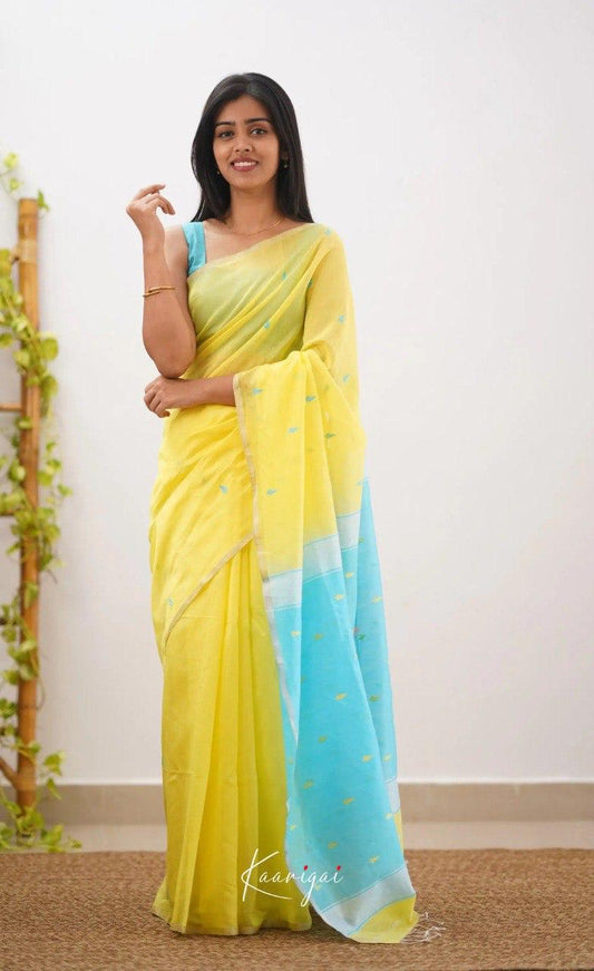Soft Cotton Saree with Subtle Weaving