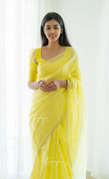 Soft Cotton Saree with Subtle Weaving