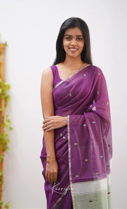 Soft Cotton Saree with Subtle Weaving
