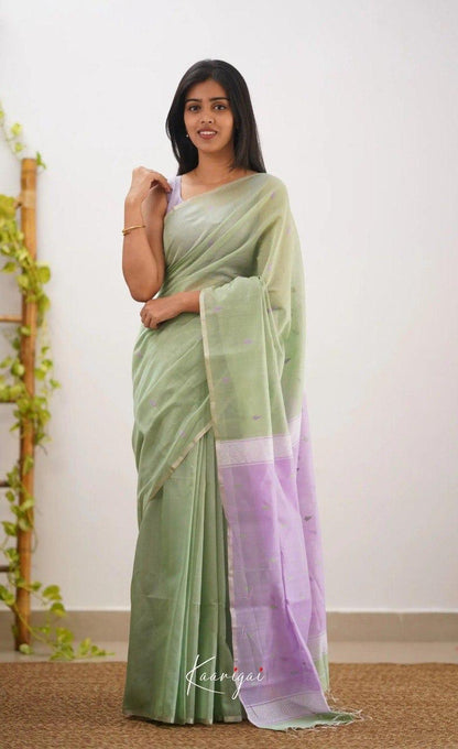 Soft Cotton Saree with Subtle Weaving