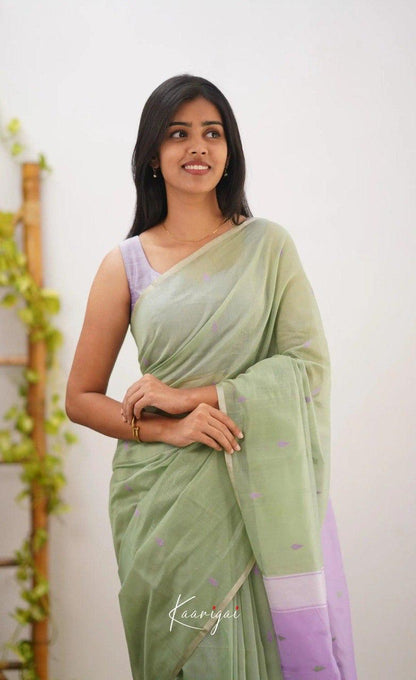 Soft Cotton Saree with Subtle Weaving