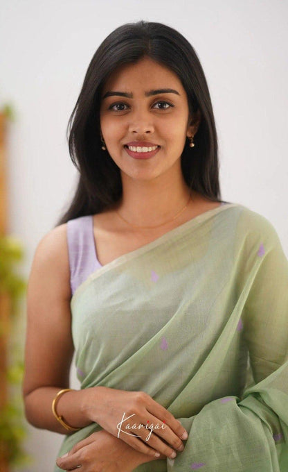 Soft Cotton Saree with Subtle Weaving