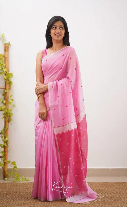 Soft Cotton Saree with Subtle Weaving