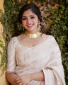 Royal Ivory Banarasi Saree for Timeless Beauty