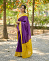 Contrast Border Cotton Silk Saree – Perfect for Weddings, Pujas & Festive Wear