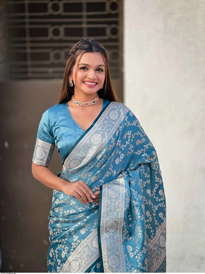 Banarasi Soft Silk Saree Collection with Gold Zari Weaving