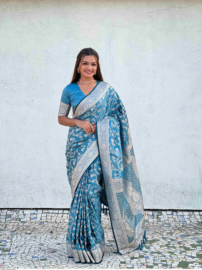 Banarasi Soft Silk Saree Collection with Gold Zari Weaving