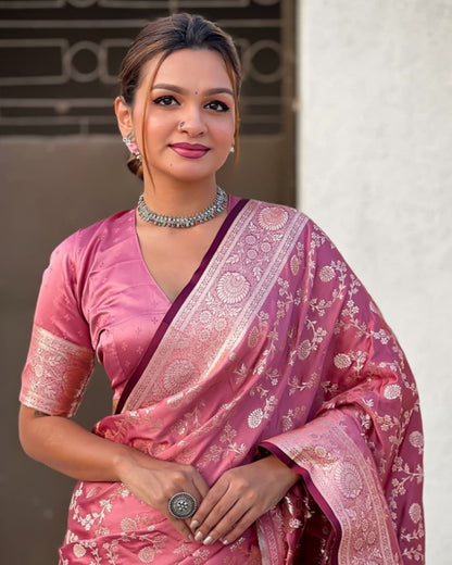 Banarasi Soft Silk Saree Collection with Gold Zari Weaving