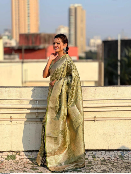 Banarasi Soft Silk Saree Collection with Gold Zari Weaving