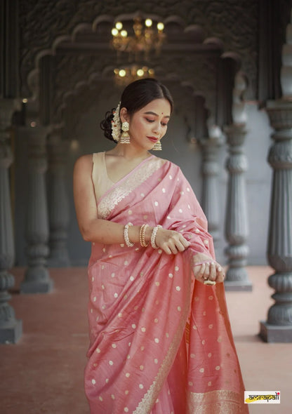 Blue Glow Banarasi Soft Silk Saree for Luxury Occasions