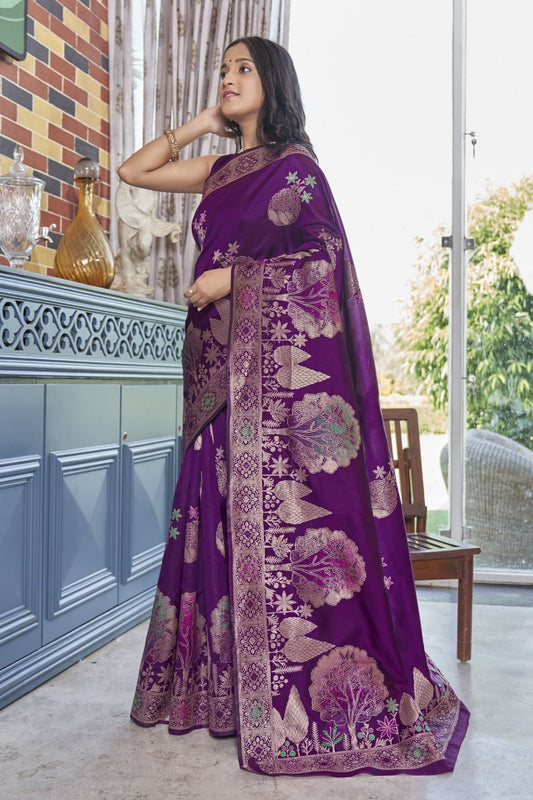 The Garden Royale Banarasi Soft Silk Saree Collection