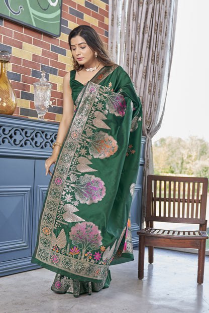 The Garden Royale Banarasi Soft Silk Saree Collection