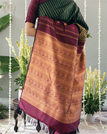 Ishira Heritage Handwoven Banarasi Soft Silk Saree