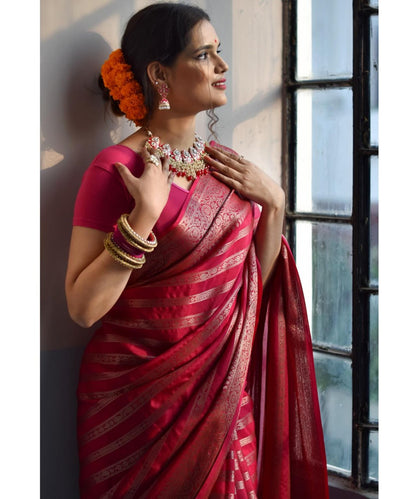 Anaya Grace Banarasi Soft Silk Saree