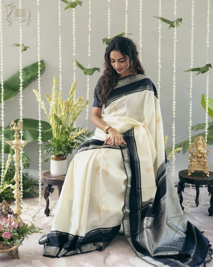 Saanvi Classic Banarasi Soft Silk Saree