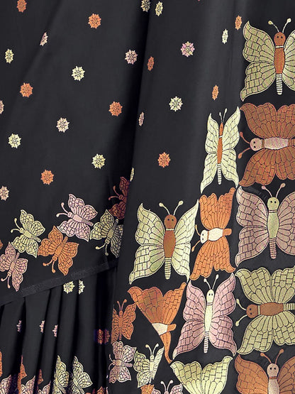 Tavisha Butterfly Weave Banarasi Soft Silk Saree