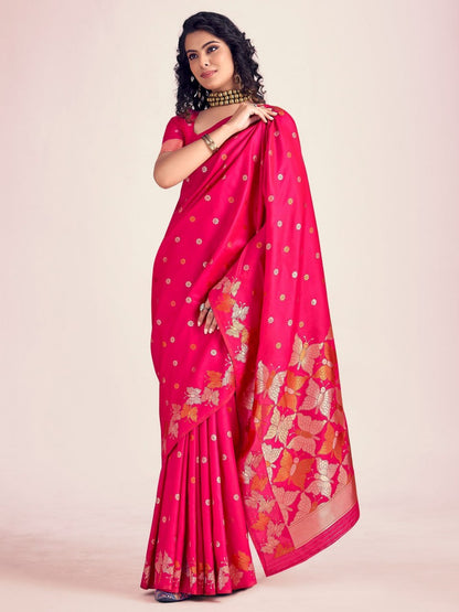 Tavisha Butterfly Weave Banarasi Soft Silk Saree