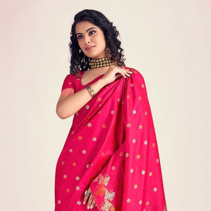 Tavisha Butterfly Weave Banarasi Soft Silk Saree