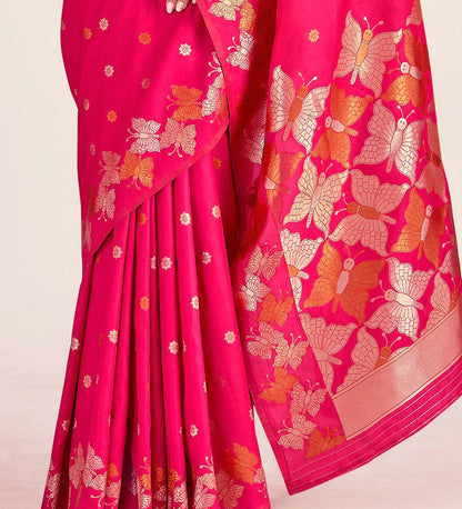 Tavisha Butterfly Weave Banarasi Soft Silk Saree