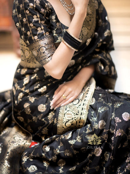 Banarasi Silk Saree Collection with Intricate Zari Weaving — Timeless Heritage in Six Regal Shades