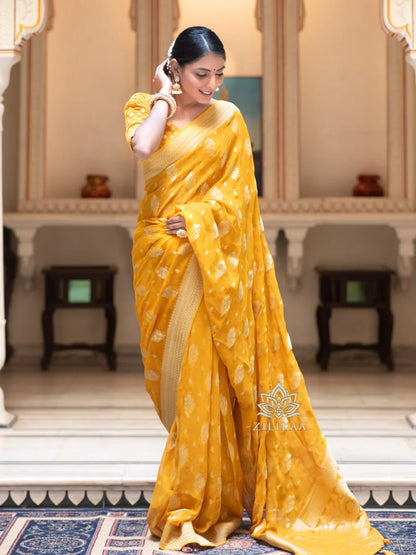 Banarasi Soft Silk Saree Collection with Rich Zari Weaving – 6 Regal Shades of Heritage Elegance